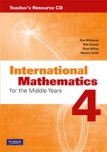 International Mathematics. 4 Teacher's Resource By:Smith, Michael Eur:19.50  Ден3:1199