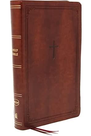 NKJV, End-of-Verse Reference Bible, Personal Size Large Print, Leathersoft, Brown, Red Letter, Comfort Print: Holy Bible, New King James Version By:Nelson, Thomas Eur:29,25 Ден1:2099