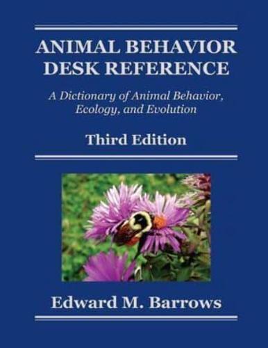 Animal Behavior Desk Reference By:Barrows, Edward M. Eur:17,87 Ден2:4599