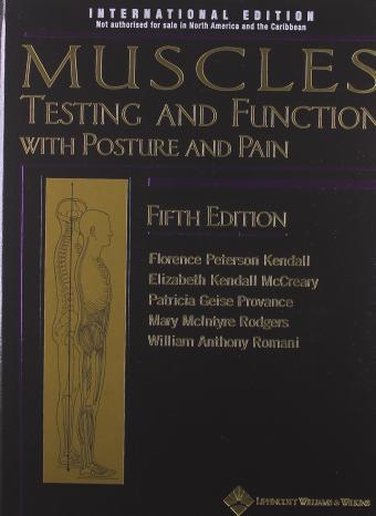 Muscles: Testing and Function, with Posture and Pain. Hardcover By:Kendall, Florence Peterson Eur:40.63 Ден1:4499