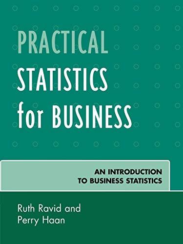 Practical Statistics for Business : An Introduction to Business Statistics By:Ravid, Ruth Eur:60,15 Ден1:1999