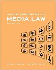 Major Principles of Media Law, 2013 Edition By:Overbeck, Wayne ; Belmas, Genelle Eur:69,90 Ден2:4199