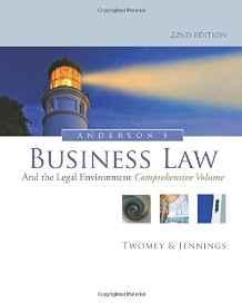 Anderson's Business Law and the Legal Environment, Comprehensive Volume By:Twomey, David Eur:24.37 Ден1:13899