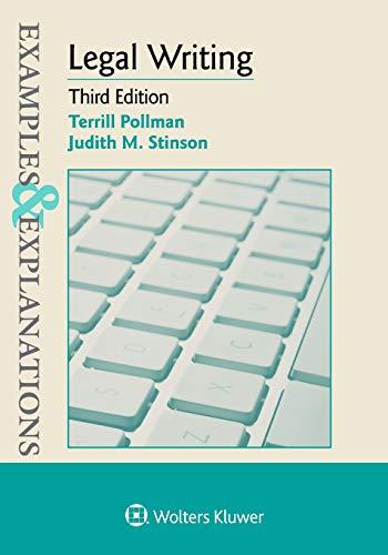 Examples & Explanations for Legal Writing By:Pollman, Terrill Eur:17,87 Ден2:4499